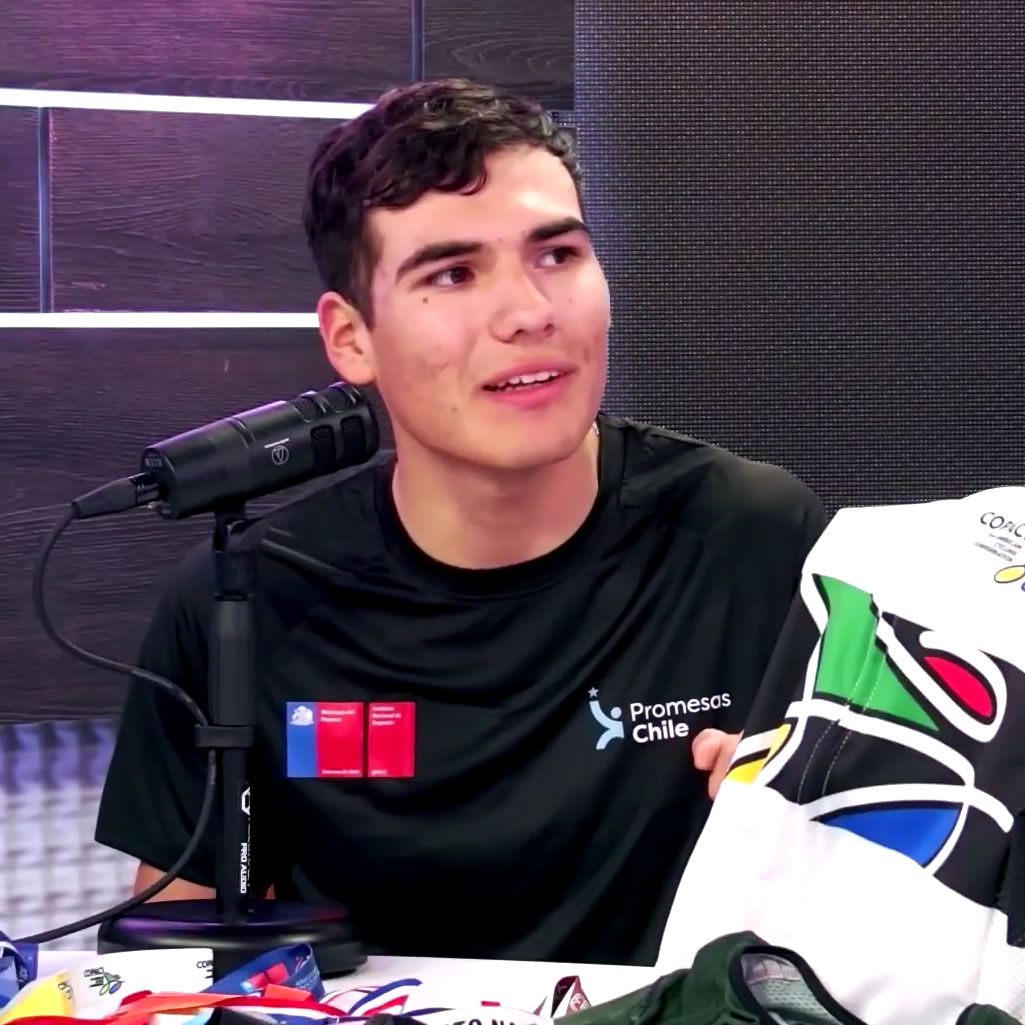 CLAUDIO GUTIÉRREZ C., a través de las pruebas de pista, buscará una proyección internacional. 2 veces Campeón Panamericano 2026, Pista. Categoría Junior.